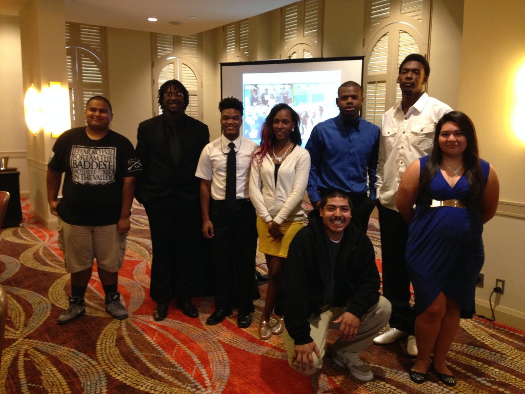(Image) Graduates of Sam Houston High School are recognized at the end of year Inspire U luncheon.