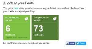 (Image) Nest sends a monthly report on your energy savings.