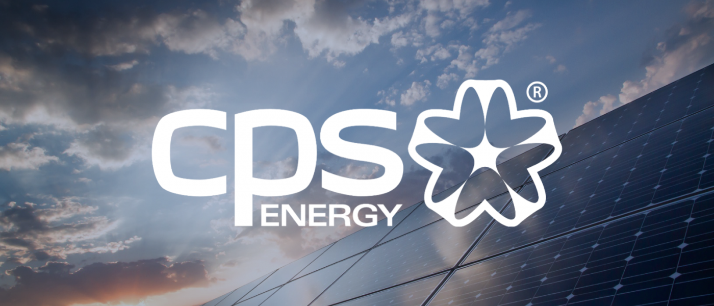 CPS Energy Logo with a modern backdrop