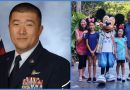 Master Sergeant Sun Kim in USAF Uniform and photo of his family