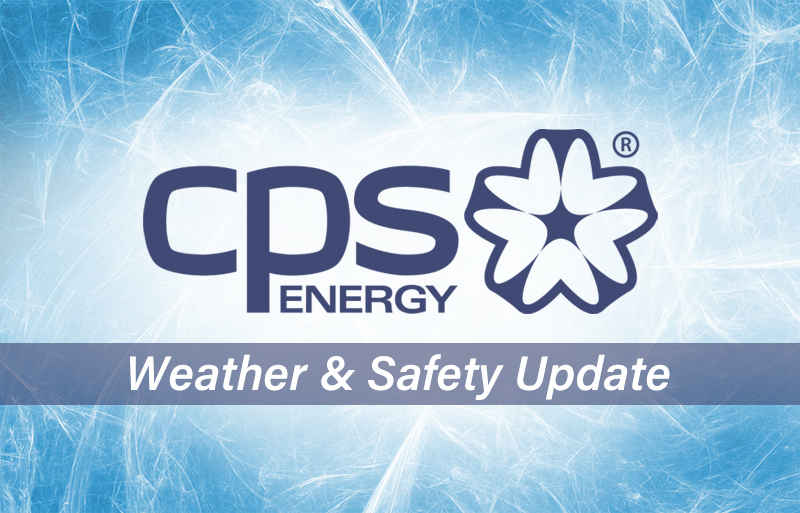 CPS Energy logo with Weather & Safety Update tagline