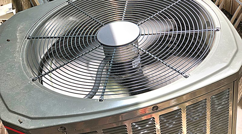 Closeup of Air Conditioner fan in motion