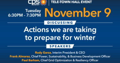 CPS Energy Tele Townhall graphics