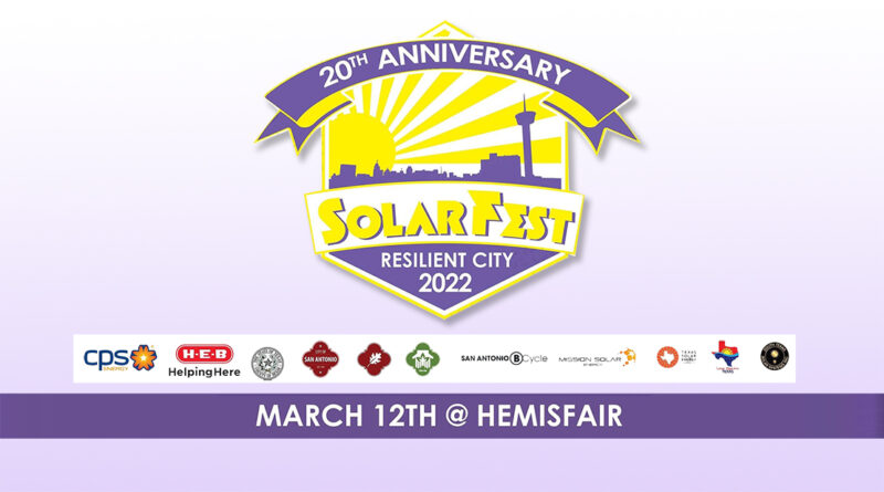 Graphic of the Solar Fest San Antonio 2022