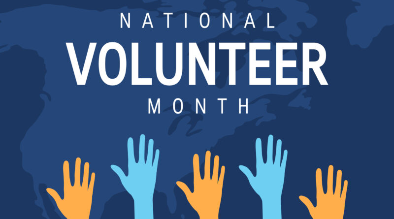 Photo of National Volunteer Month graphics