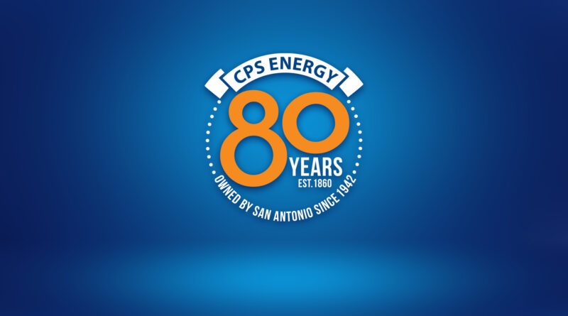 A photo of CPS Energy's 80th birthday celebration graphic