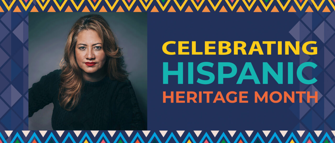 A Hispanic Heritage Month Graphic featuring Janie Gonzalez
