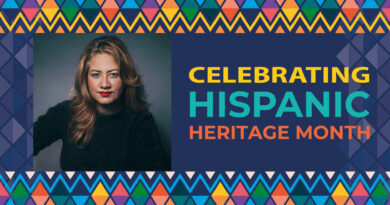A Hispanic Heritage Month Graphic featuring Janie Gonzalez