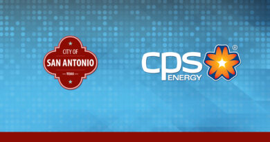 A graphic of City of San Antonio logo along with CPS Energy Logo