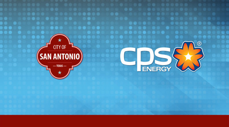 A graphic of City of San Antonio logo along with CPS Energy Logo