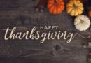 A picture of Happy Thanksgiving message