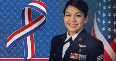 A photo of Lisa Lopez in US Air Force Dress Uniform