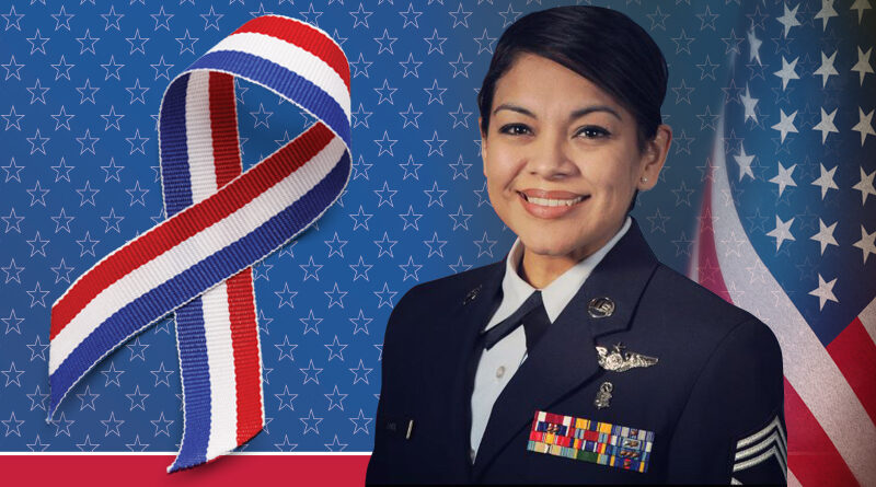 A photo of Lisa Lopez in US Air Force Dress Uniform